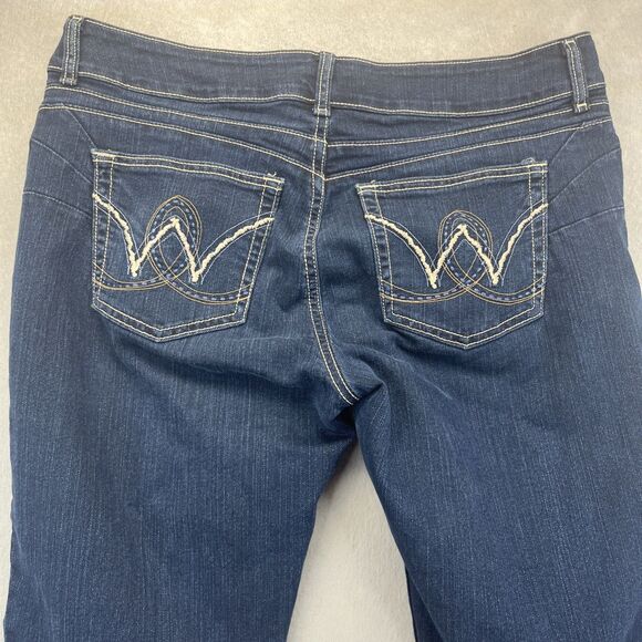 Wrangler Jeans Womens 15 / 16 32" Blue Denim Booty Up Technology Bootcut 10MWZBR - Picture 6 of 13